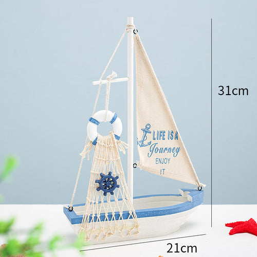 Decorative Sailboat Model Small Ornaments Furnishings Furnishings Decoration