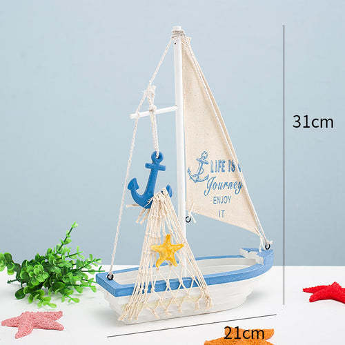 Decorative Sailboat Model Small Ornaments Furnishings Furnishings Decoration