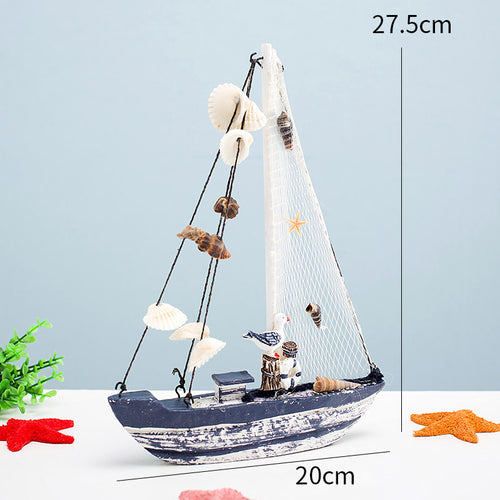 Decorative Sailboat Model Small Ornaments Furnishings Furnishings Decoration