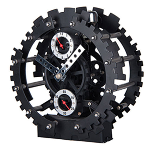 Guoshuang Gear Metal Skeleton Ringing Gear Clock