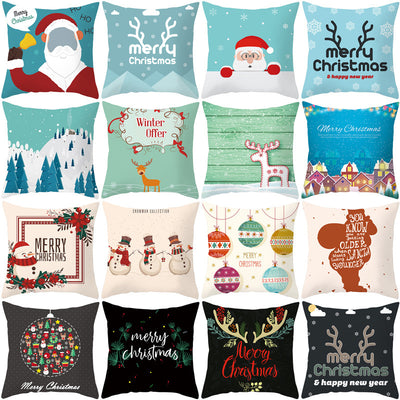 Fashion Household Items Cartoon Elk Santa Sofa Cushion