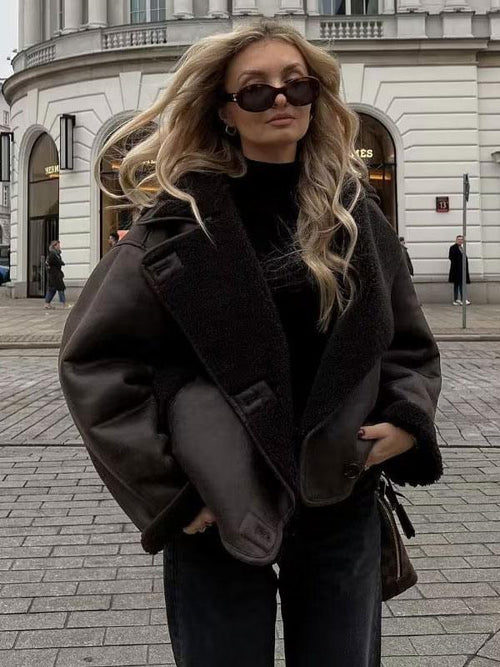 ELLY - Veste en cuir