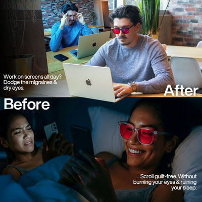 CAVE'H® | Unisex Red Lens Blue Light Glasses