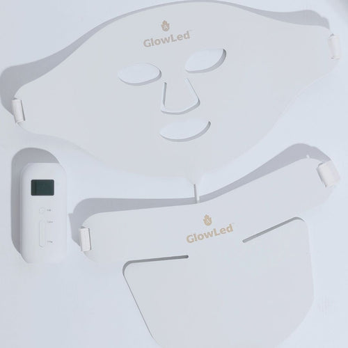 GLowLed ™ 2.0 LED Lichtherapie Gezichtsmasker | 7 kleuren LED inclusief NIR