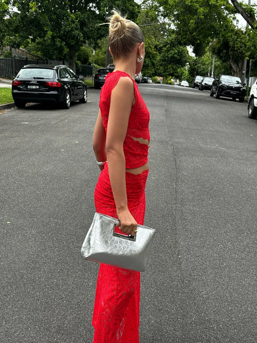 Ensemble Coordonné en Dentelle Roselle