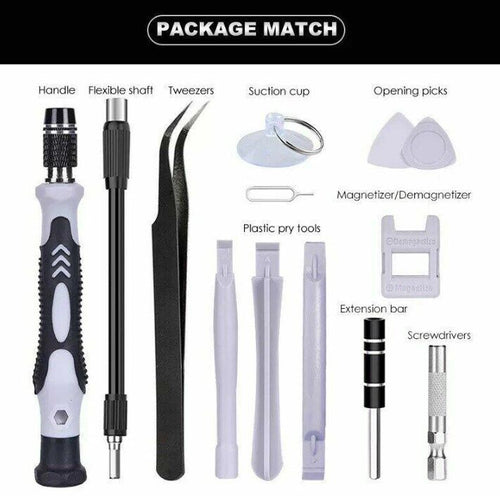 117 In 1 Magnetic Precision Screwdriver Set PC Phone Electronics Repair Tool Kit
