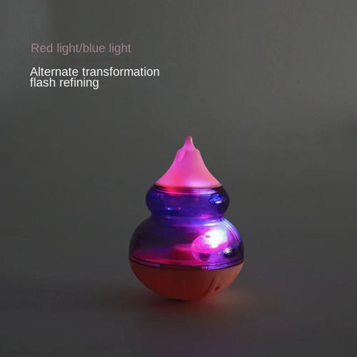 Luminous Pet Food Leaker Cat Spinning Tumbler Toy Dog Puzzle Tumbler Food Leakage Ball