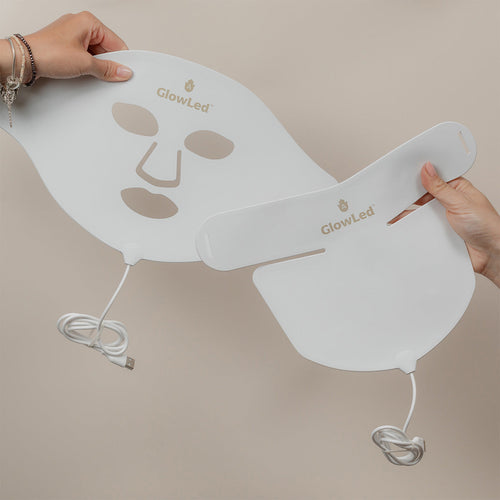 GLowLed ™ 2.0 LED Lichtherapie Gezichtsmasker | 7 kleuren LED inclusief NIR