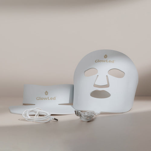 GLowLed ™ 2.0 LED Lichtherapie Gezichtsmasker | 7 kleuren LED inclusief NIR