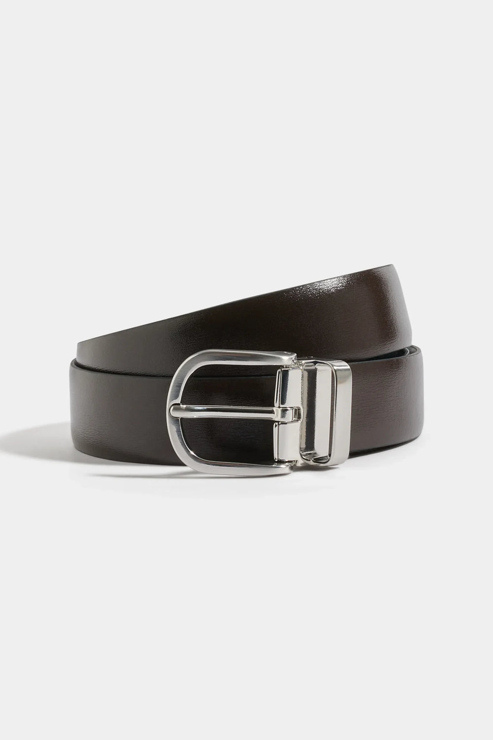 Black and brown reversible belt - Made in Italy
