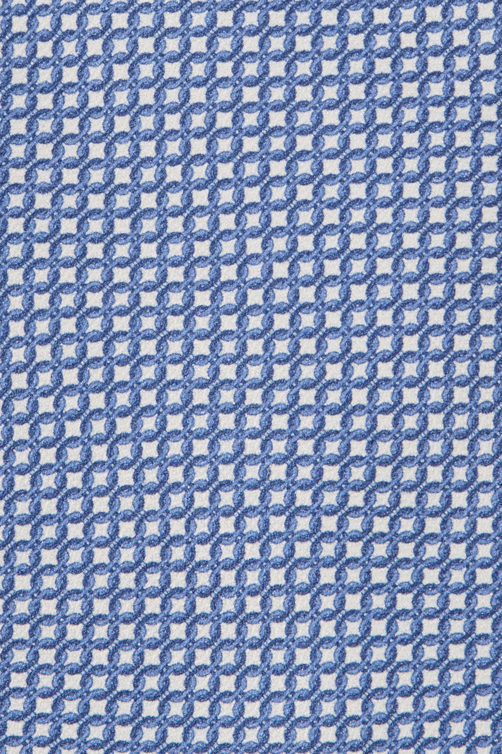 Blue micro fancy silk tie - Made in Italy