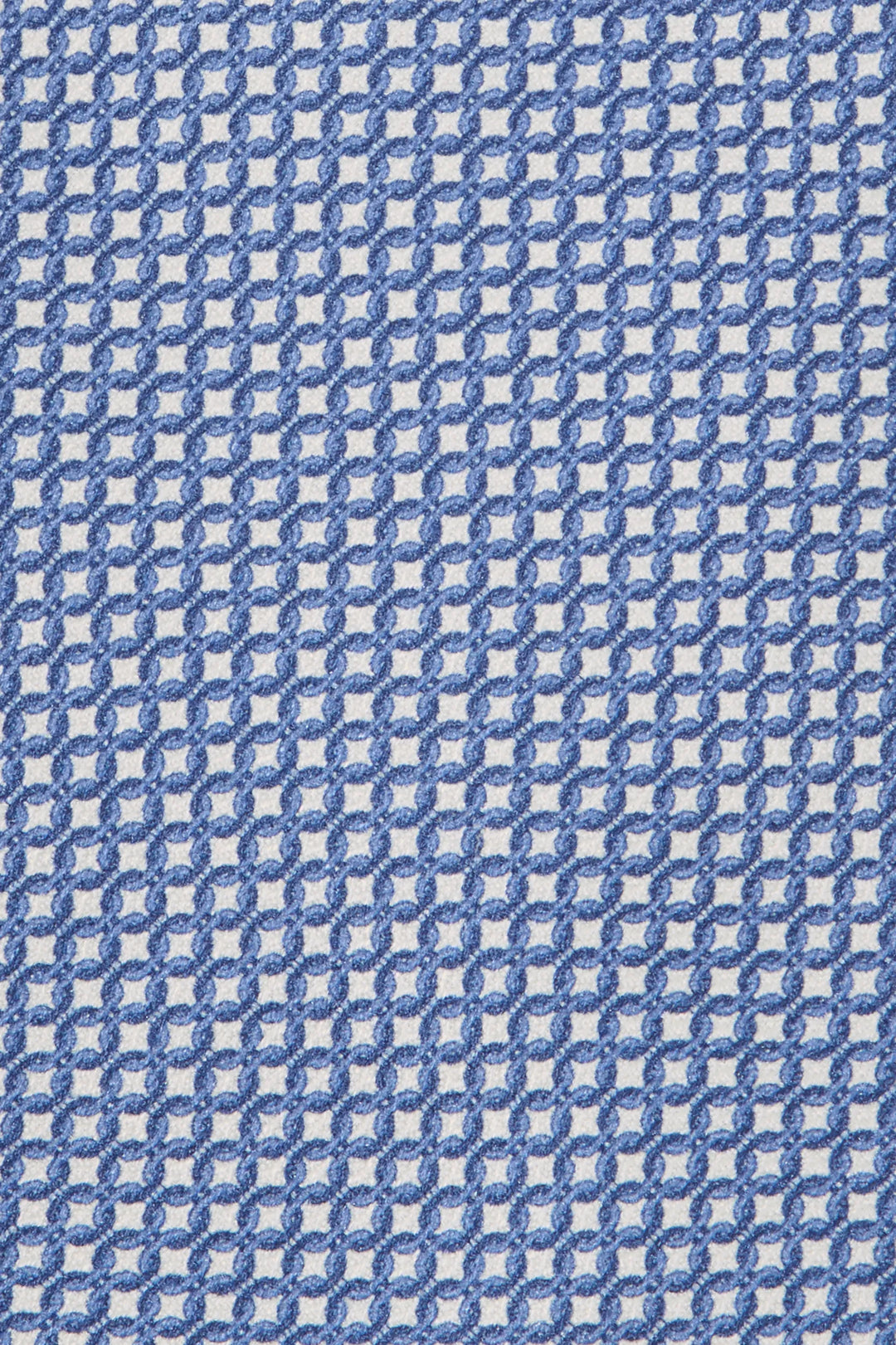 Blue micro fancy silk tie - Made in Italy