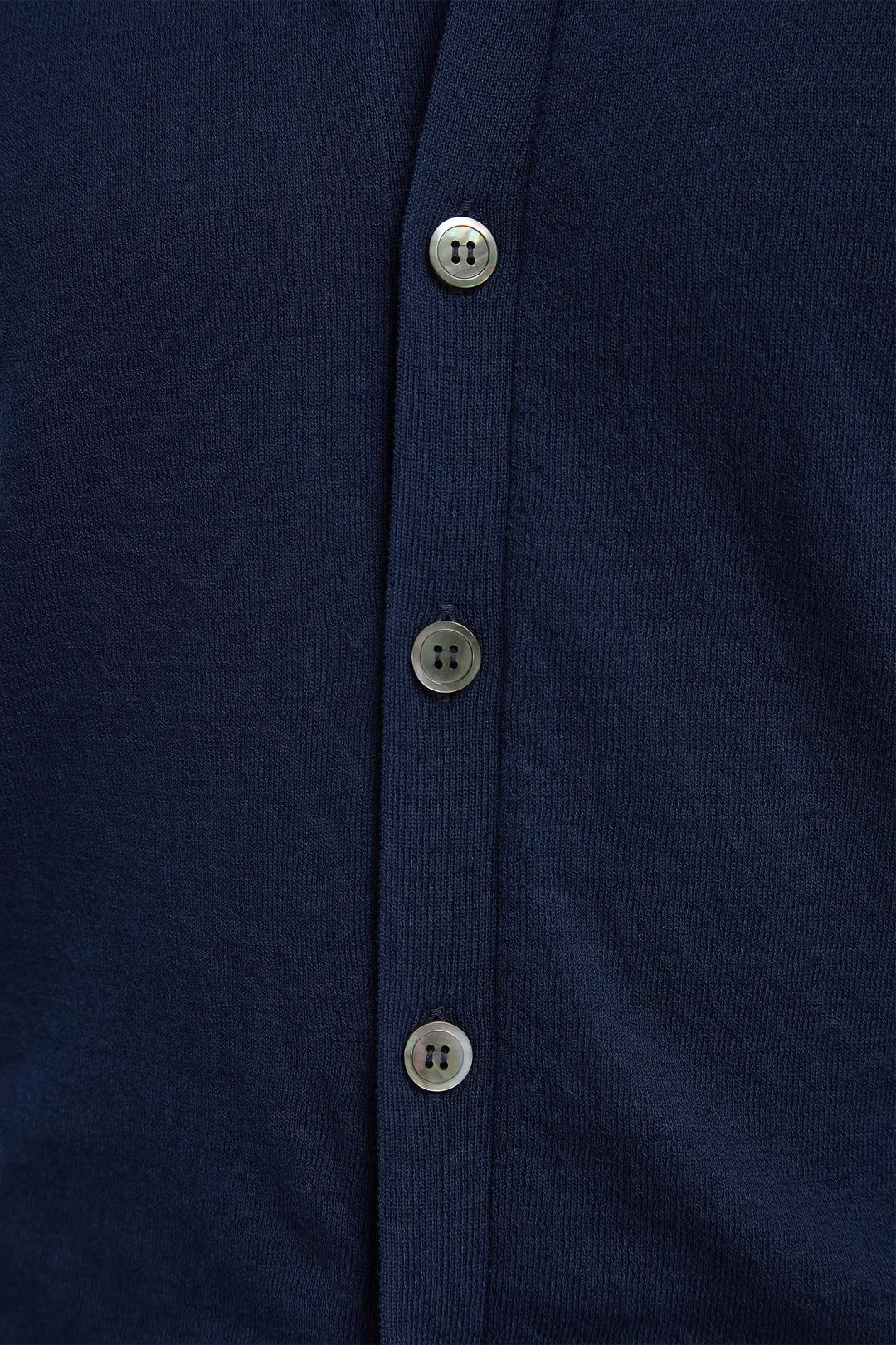 Blue polo cardigan - Made in Italy
