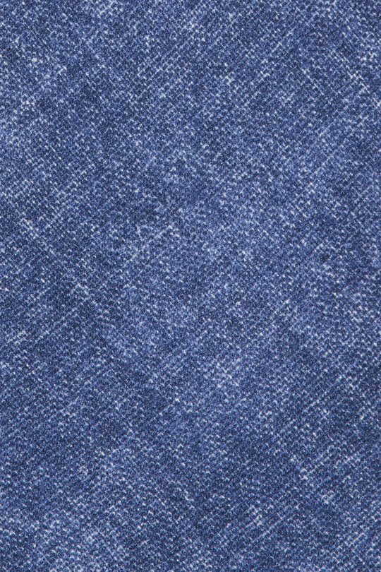 Blue printed silk tie - Made in Italy