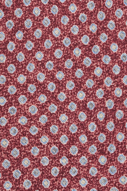 Bordeaux fancy silk tie - Made in Italy