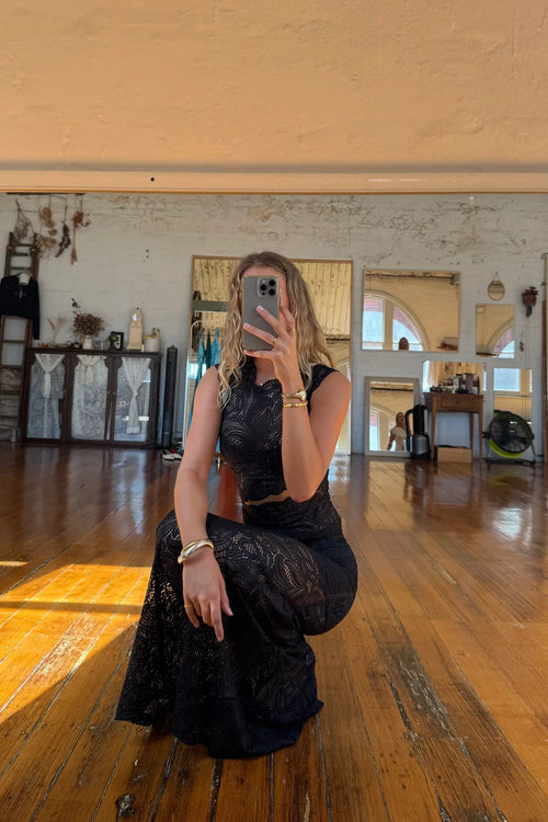 Ensemble Coordonné en Dentelle Roselle