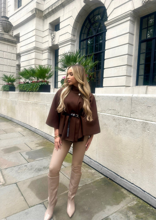 Camille - Poncho ceinturé