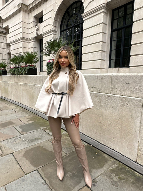 Camille - Poncho ceinturé