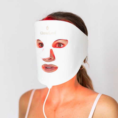 GLowLed ™ 2.0 LED Lichtherapie Gezichtsmasker | 7 kleuren LED inclusief NIR