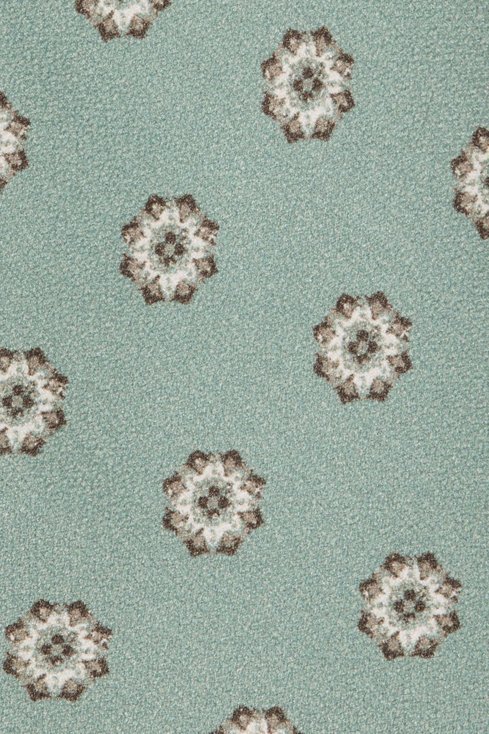 Green macro fancy silk tie - Made in Italy