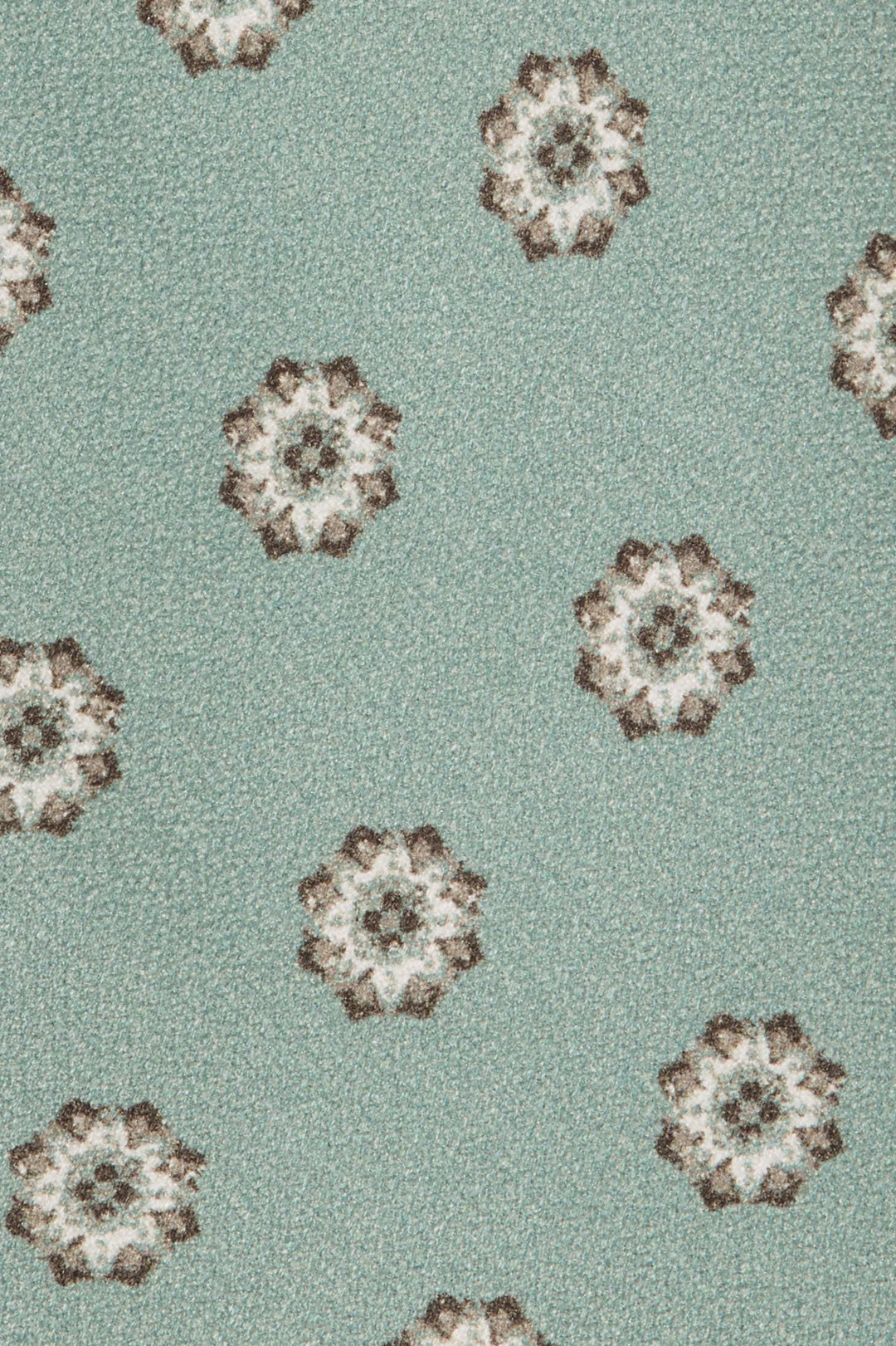 Green macro fancy silk tie - Made in Italy