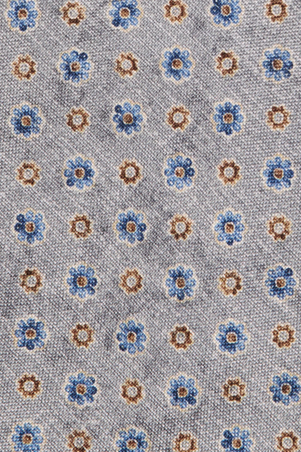 Grey fancy silk tie - Made in Italy