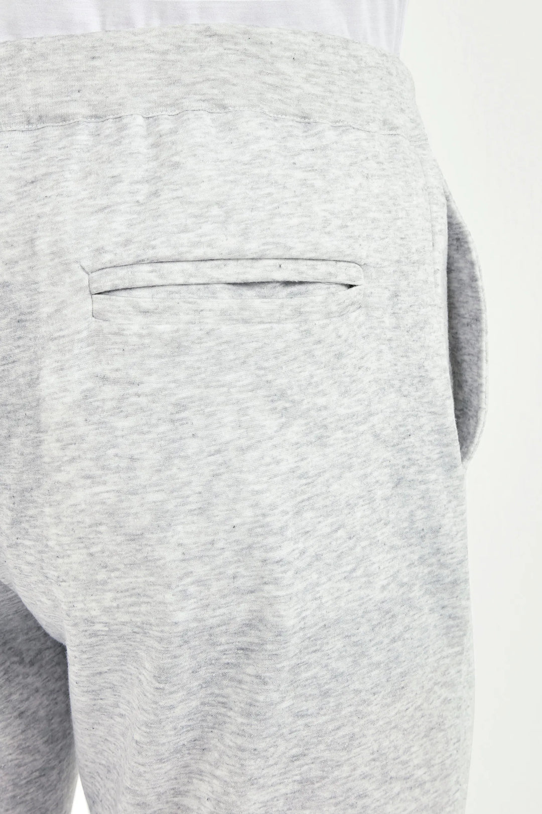 Light grey jersey jogger pants - Made in Italy