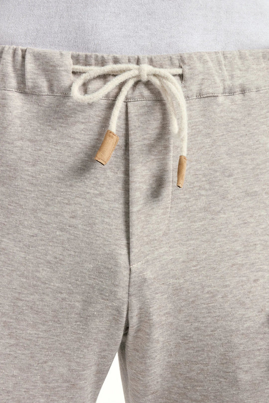 Light taupe jersey jogger pants - Made in Italy