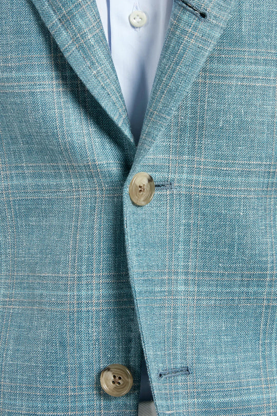 Light teal Neapolitan jacket - Made in Italy