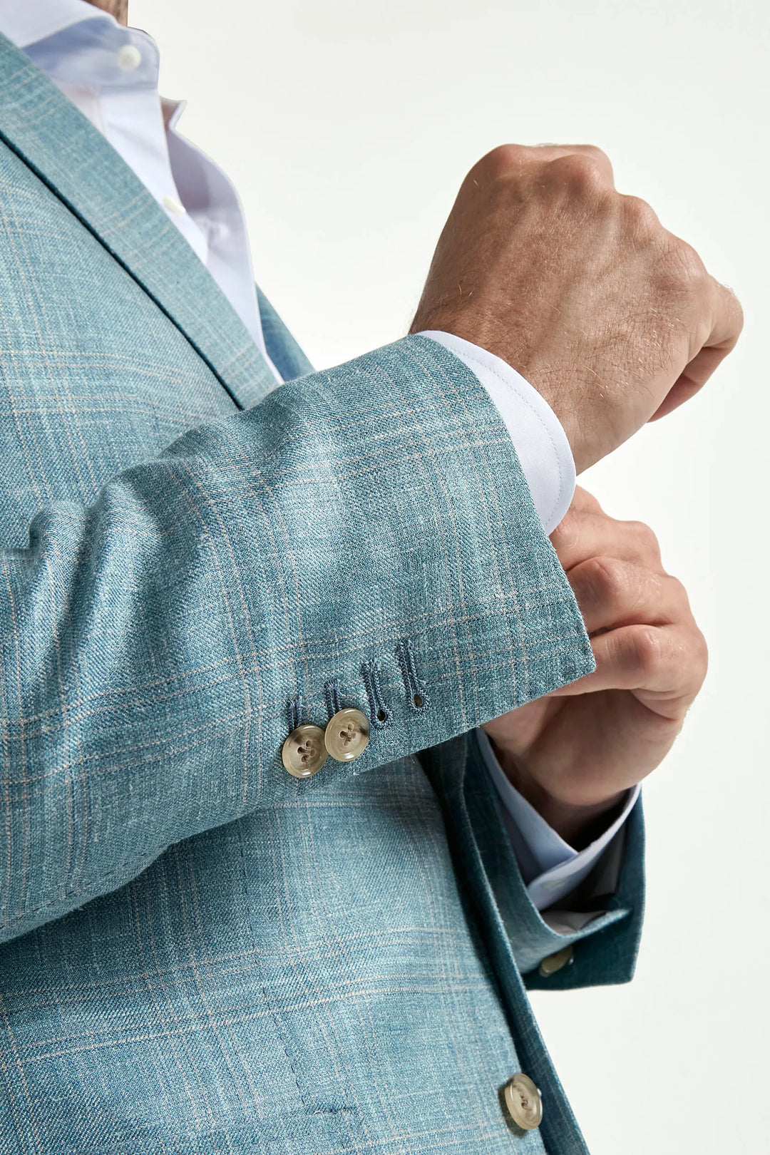 Light teal Neapolitan jacket - Made in Italy