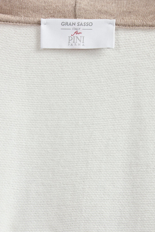 Off-white cashmere blend hoodie - Made in Italy