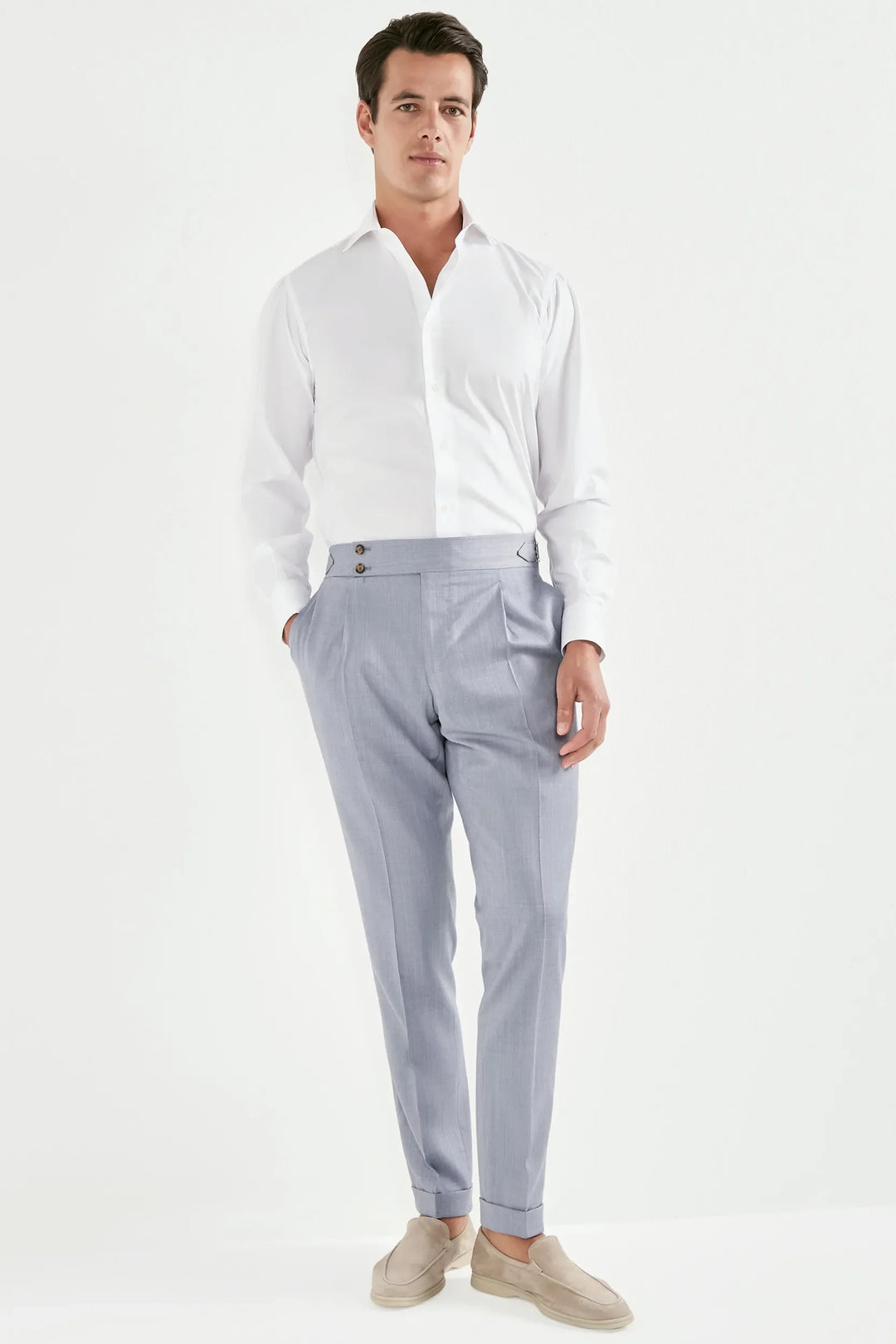 White premium Sartoriale cotton shirt - Made in Italy