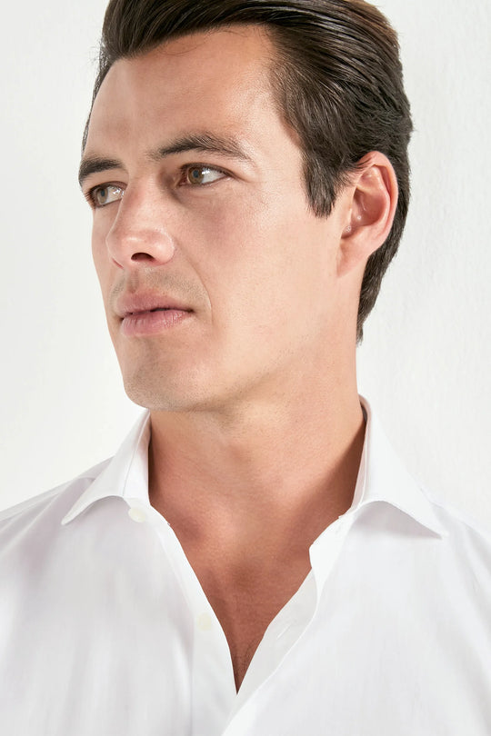White premium Sartoriale cotton shirt - Made in Italy