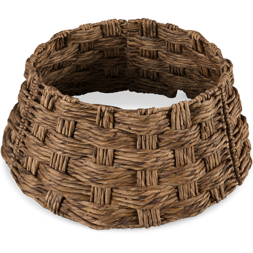 Basket Woven Hyacinth Christmas Holiday Tree Collar - 24in