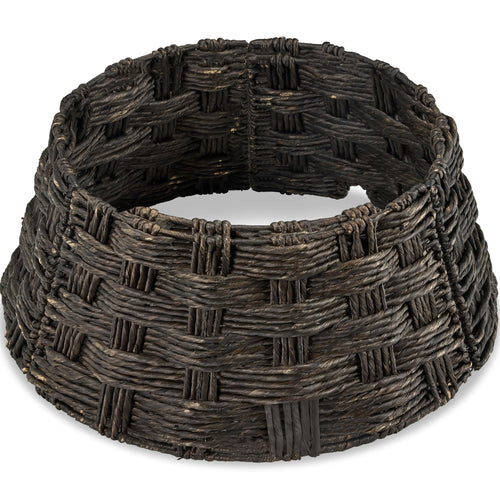 Basket Woven Hyacinth Christmas Holiday Tree Collar - 24in