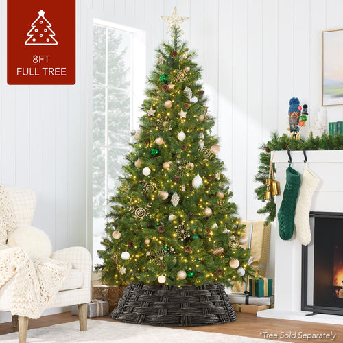 Basket Woven Hyacinth Christmas Holiday Tree Collar - 36in