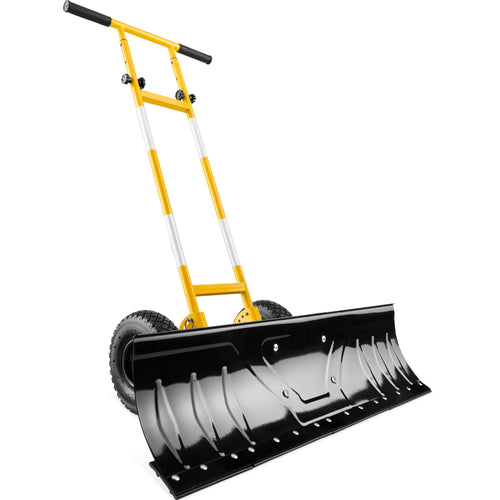 2-Wheel Snow Pusher w/ Adjustable Handle, Reflective Tape - 36in