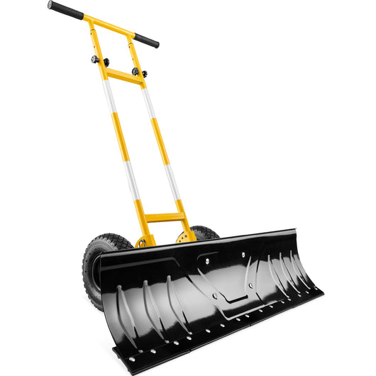 2-Wheel Snow Pusher w/ Adjustable Handle, Reflective Tape - 36in