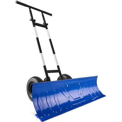 2-Wheel Snow Pusher w/ Adjustable Handle, Reflective Tape - 36in