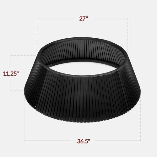 Christmas Tree Collar, Solid Wood Slatted Tree Accessory - 36in