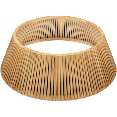 Christmas Tree Collar, Solid Wood Slatted Tree Accessory - 42in