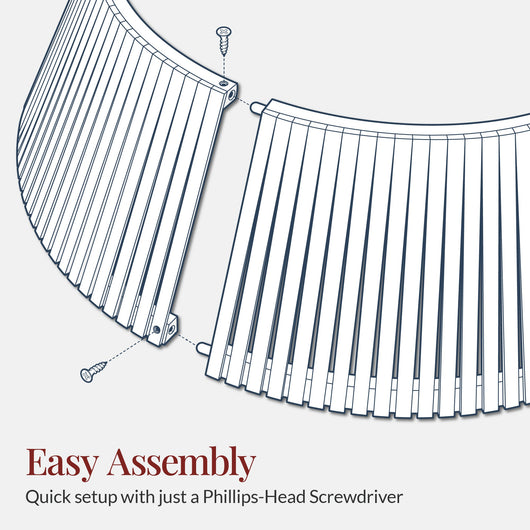 Christmas Tree Collar, Solid Wood Slatted Tree Accessory - 42in