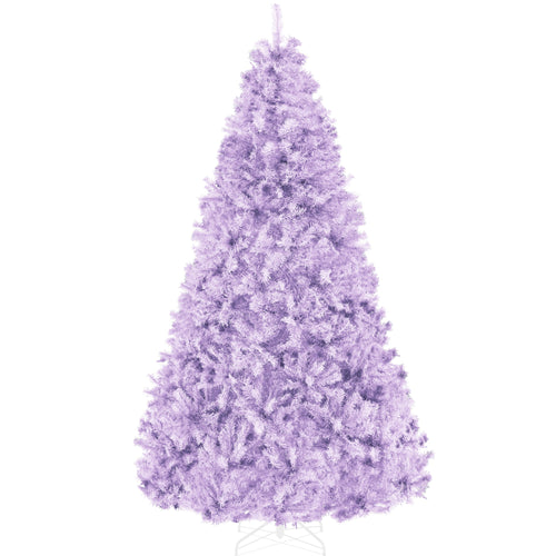 Artificial Lavender Christmas Tree, Unlit Pine Design w/Easy Assembly