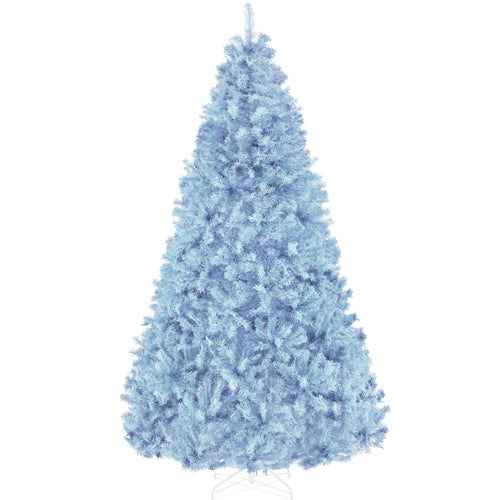Artificial Baby Blue Christmas Tree, Unlit Pine Design w/Easy Assembly