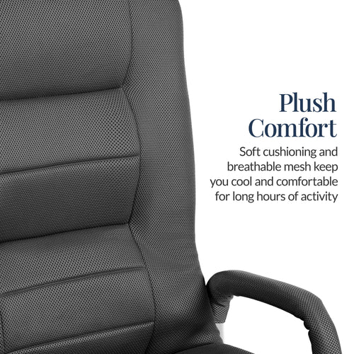 Gaming Floor Chair w/ 360-Degree Swivel, Armrest, Adjustable Backrest