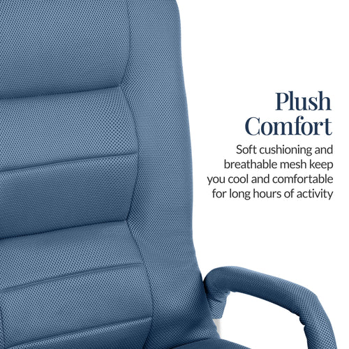 Gaming Floor Chair w/ 360-Degree Swivel, Armrest, Adjustable Backrest