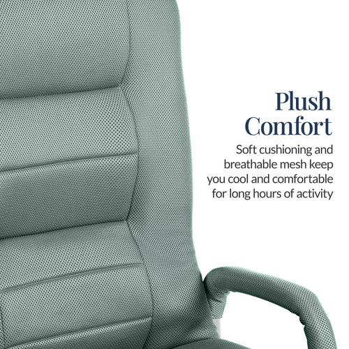 Gaming Floor Chair w/ 360-Degree Swivel, Armrest, Adjustable Backrest