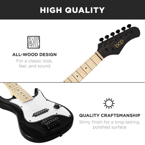 Kids Electric Guitar Beginner Starter Kit w/ 5W Amplifier - 30 in