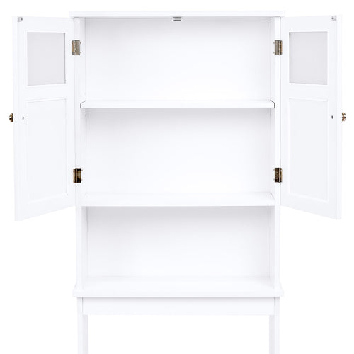 Double Door Over-the-Toilet Bathroom Storage Cabinet