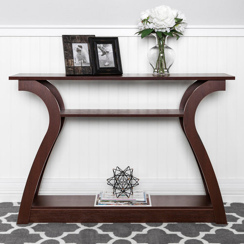 47in 3-Shelf Entryway Display Console Accent Table